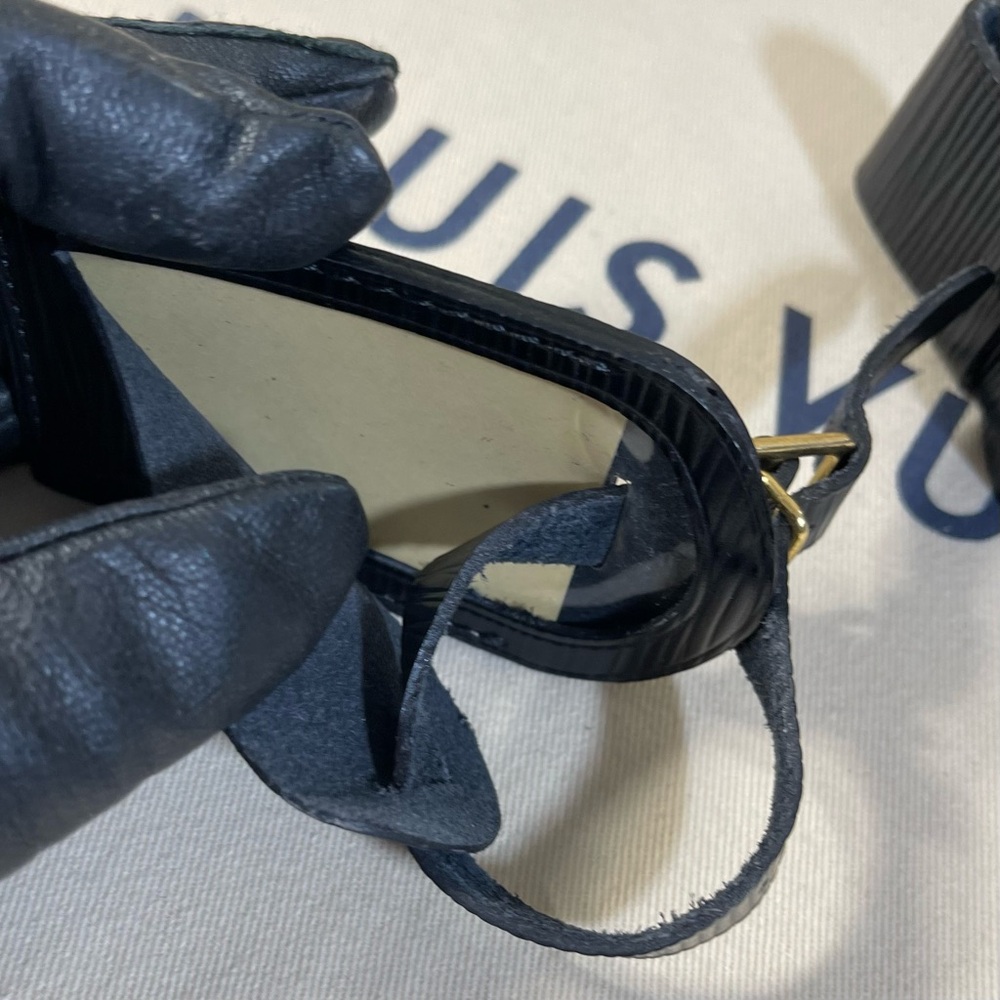 Louis Vuitton Luggage Tag & Poignet Set, Black Epi - Picture 9 of 16